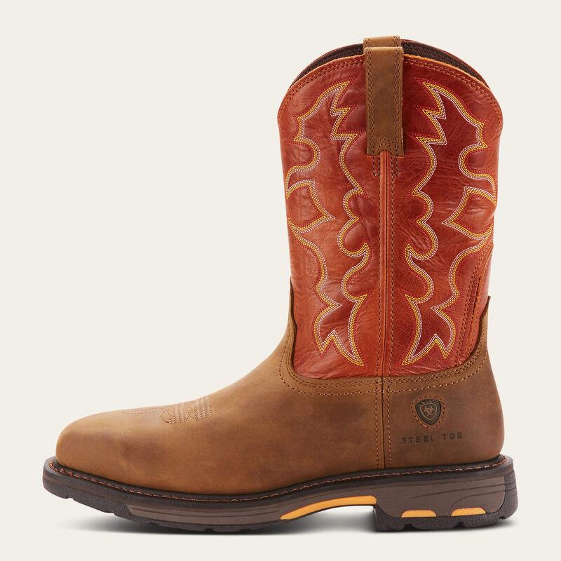 WorkHog Wide Square Toe Steel Toe Work Boot - Dark Earth - Purpose-Built / Home of the Trades