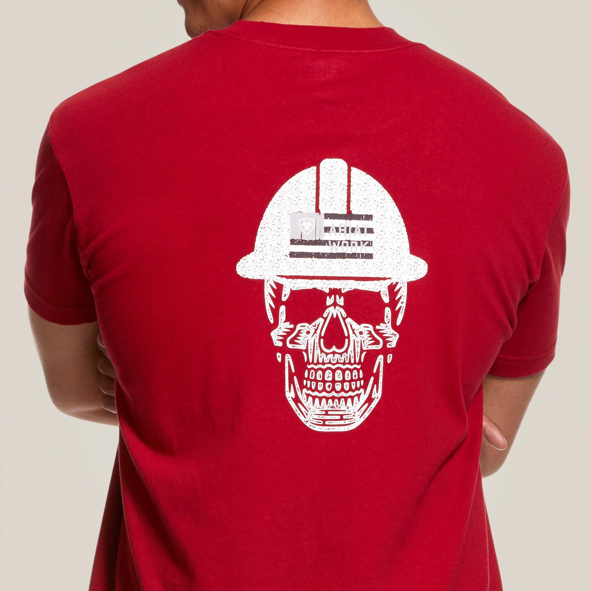 Rebar Cotton Strong Roughneck Graphic T-Shirt - Rio Red - Purpose-Built / Home of the Trades