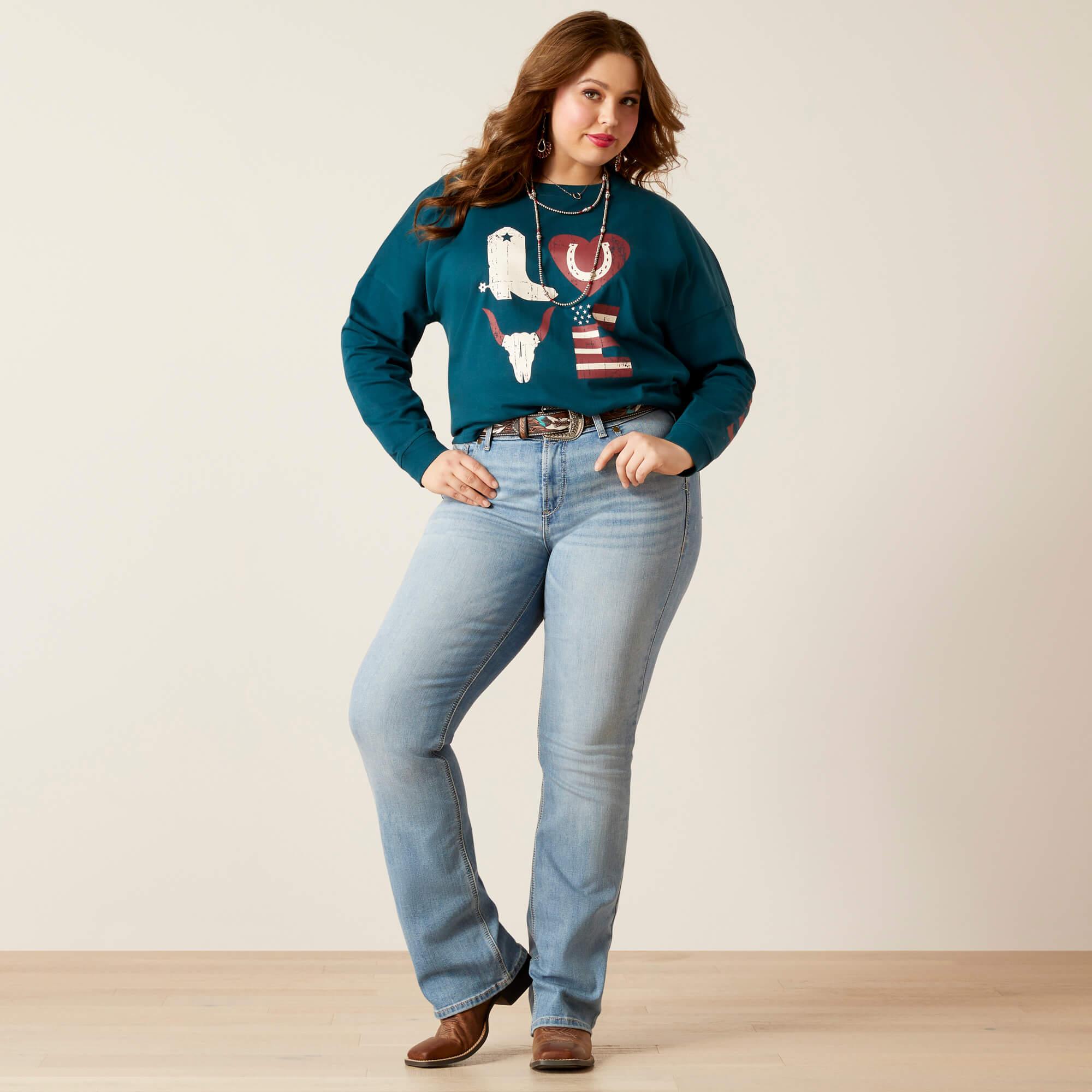 Women's Love Oversized Tee - Reflecting Pond - Purpose-Built / Home of the Trades