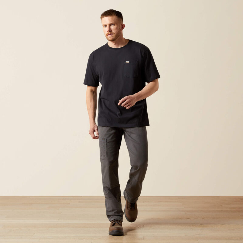 Cotton Strong Standard Pocket T-Shirt SS -Black
