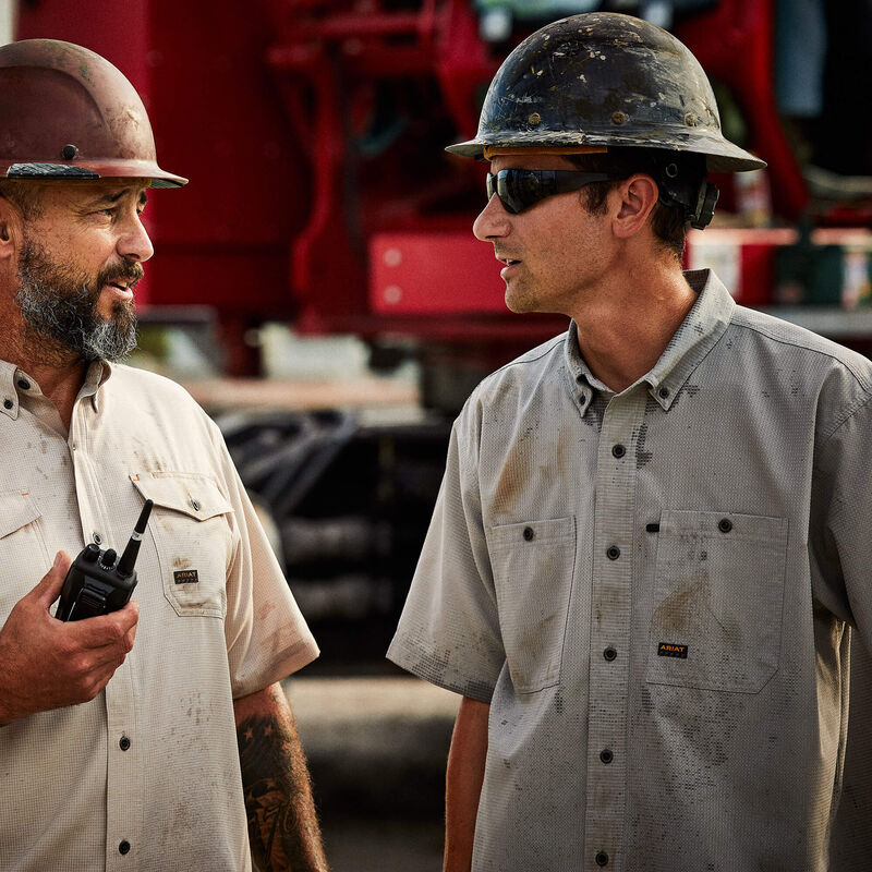 Rebar Made Tough 360 AirFlow Work Shirt, S/S Wild Dove