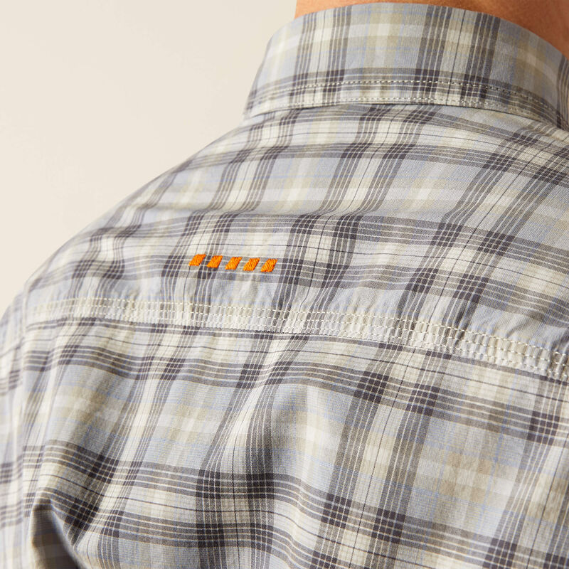 Made Tough Durastretch Work Shirt, Short Sleeve, Wild Dove