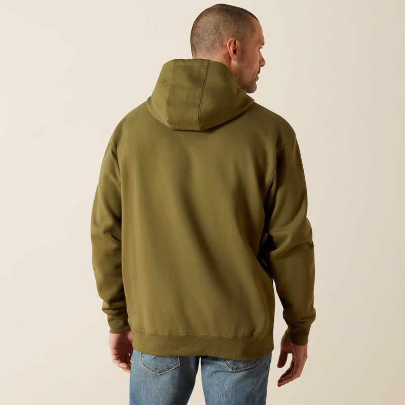 Ariat Embossed Logo Hoodie- Winter Moss