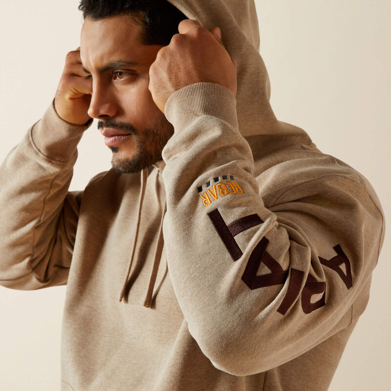 Workman Graphic Hoodie, Oatmeal Heather