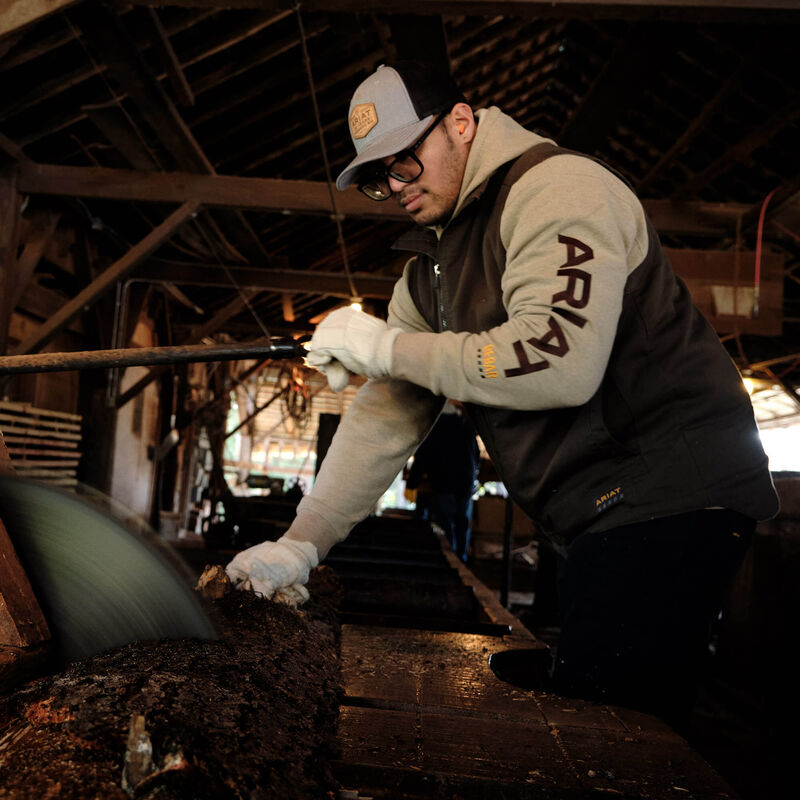 Workman Graphic Hoodie, Oatmeal Heather