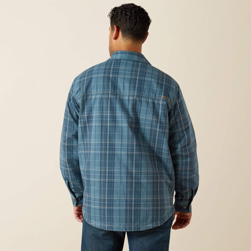 Flannel Insulated Shirt Jacket - Bluestone