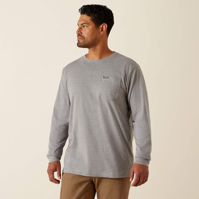 Cotton Strong Working Class T-Shirt LS- Heather Grey