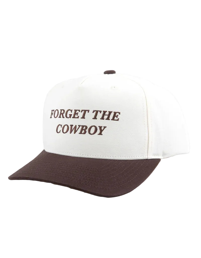 Forget the Cowboy Netplus Snapback- Chocolate/Off White