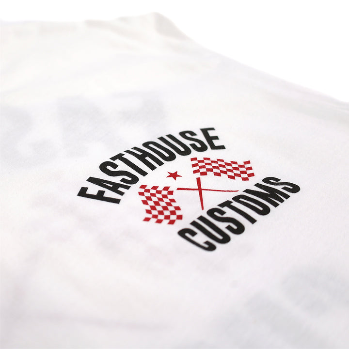 68 Trick SS Tee - White/Red - -