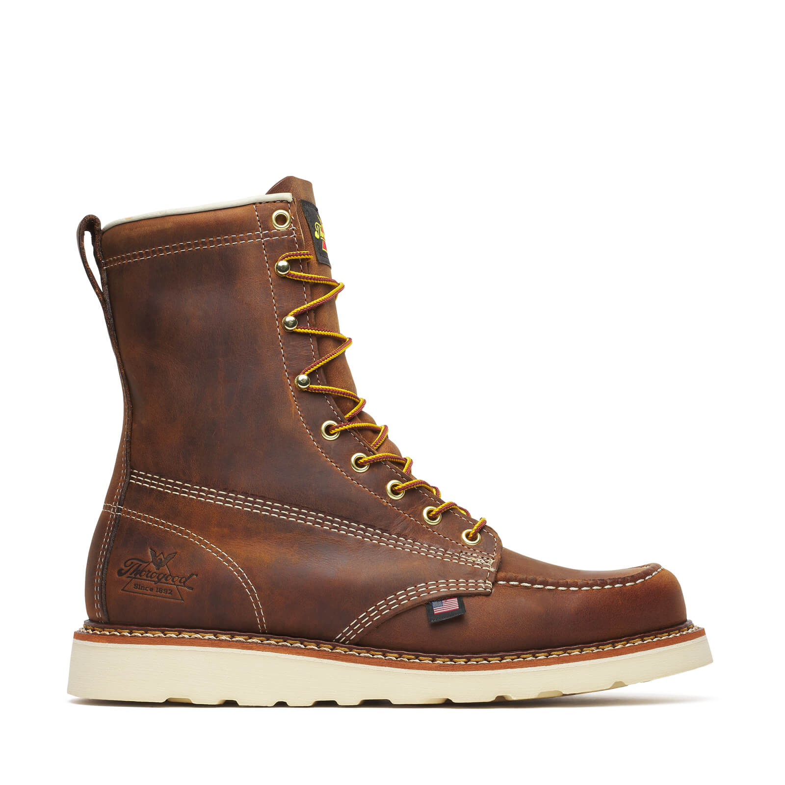 American Heritage – 8″ Trail Crazy Horse Moc Toe – MAXWear Wedge™ (Soft Toe)