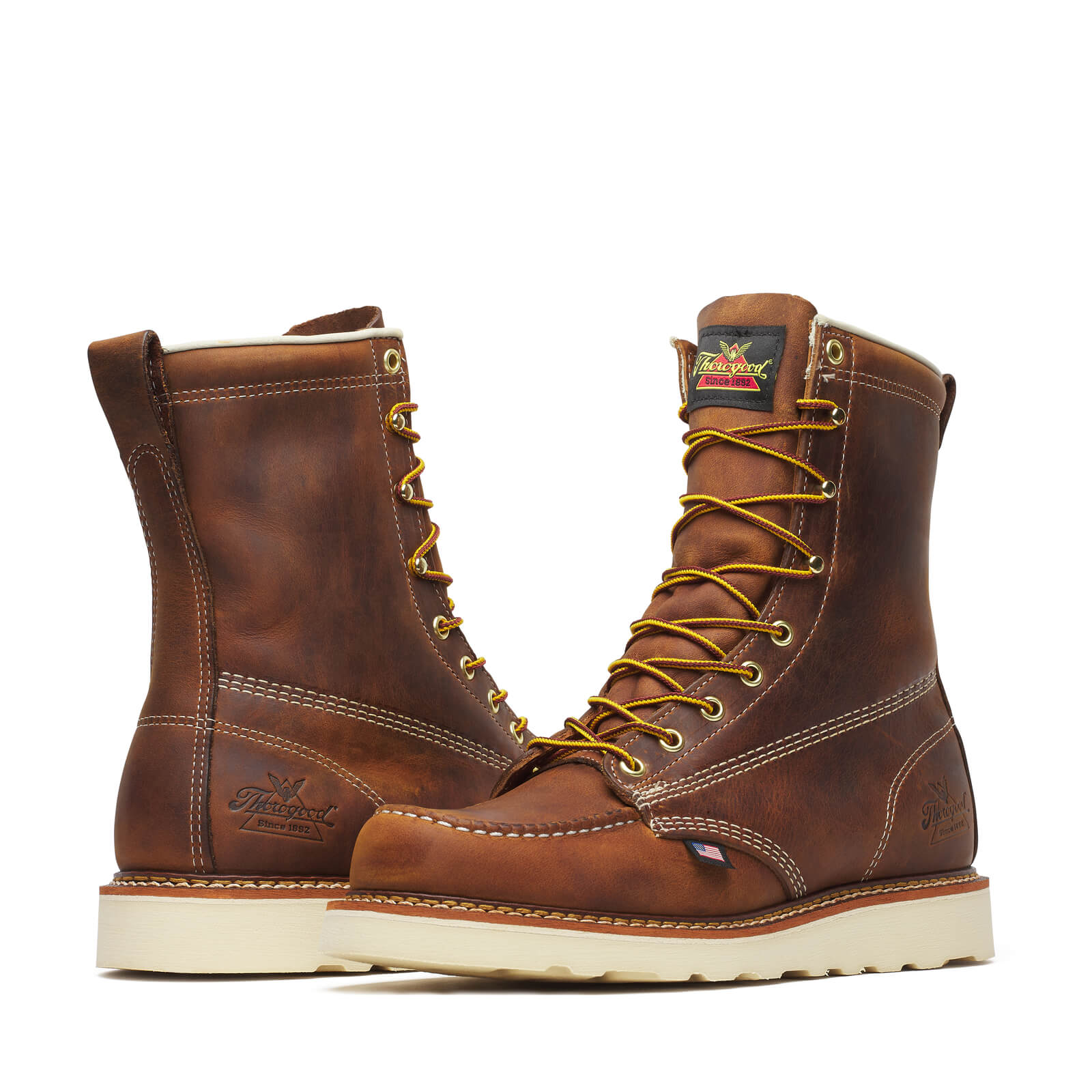 American Heritage – 8″ Trail Crazy Horse Moc Toe – MAXWear Wedge™ (Soft Toe)