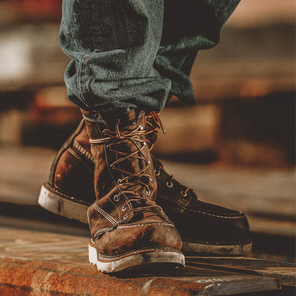 American Heritage – 8″ Trail Crazy Horse Moc Toe – MAXWear Wedge™ (Soft Toe)