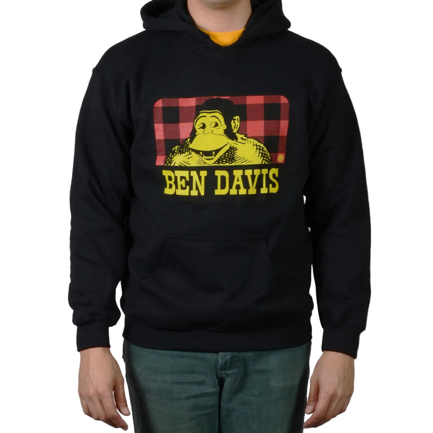 Pullover Hoodie Sweatshirt, Lumberjack - Black