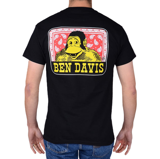 9091-Paisley Logo T-Shirt - Black - -