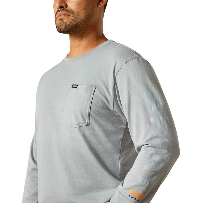 Cotton Strong Standard Logo Pocket L/S T-Shirt - Monument/HighRise