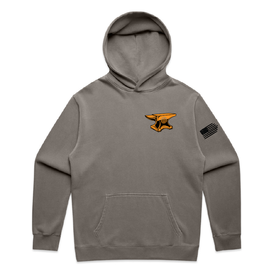 Built by Hand Heavy Hoodie, Faded Grey