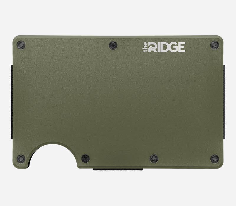 Aluminum | Matte Olive Minimalist Wallet - Money Clip - -