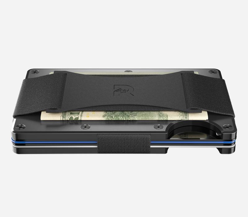 Gunmetal | Aluminum Minimalist Wallet - Cash Strap - Purpose-Built / Home of the Trades