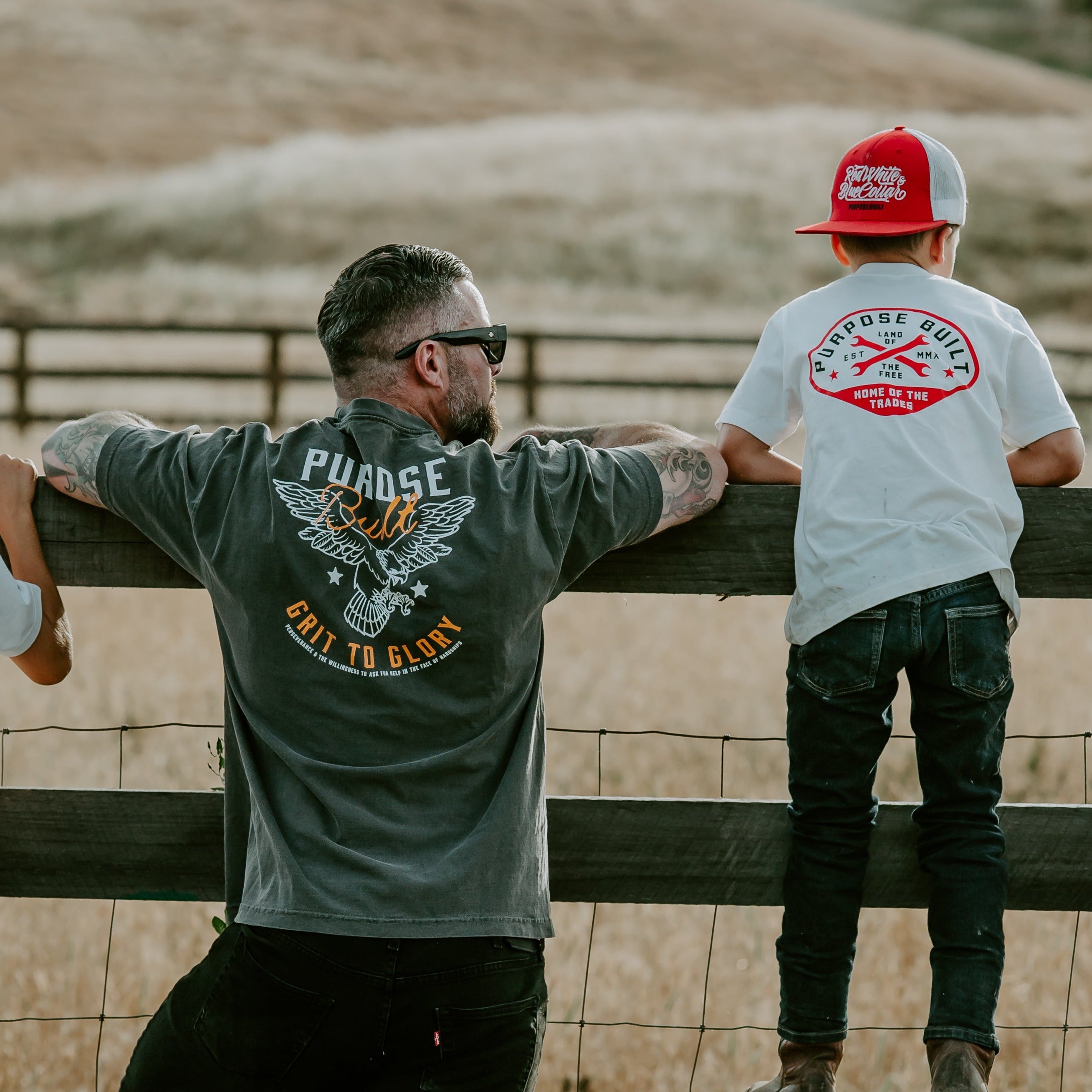 Grit To Glory Tee, Faded Grey