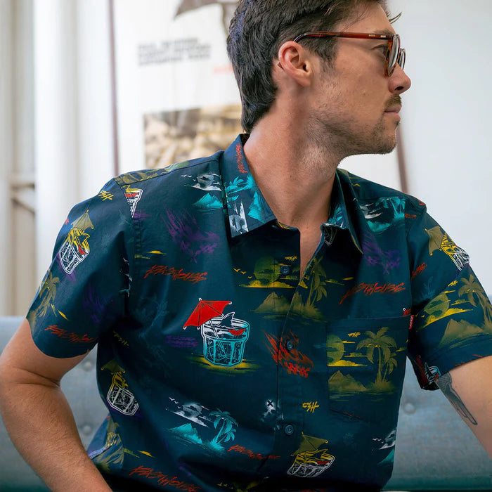 Hideout SS Button-Up - Indigo