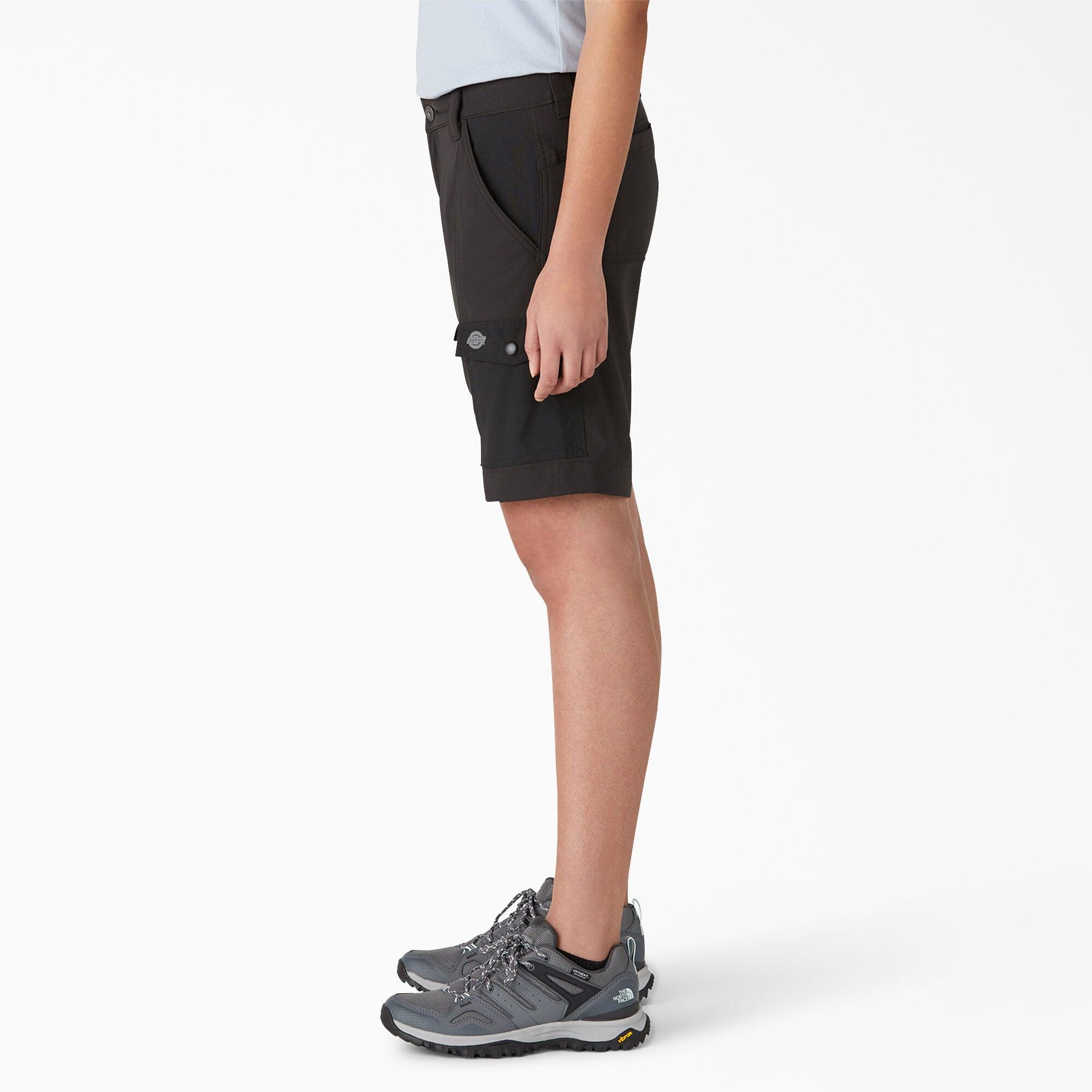 Women's Cooling Slim Fit Cargo Shorts, 10", Black - Purpose-Built / Home of the Trades