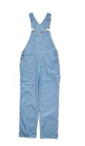 Women’s Relaxed Bib Overalls - Fisher Stripe