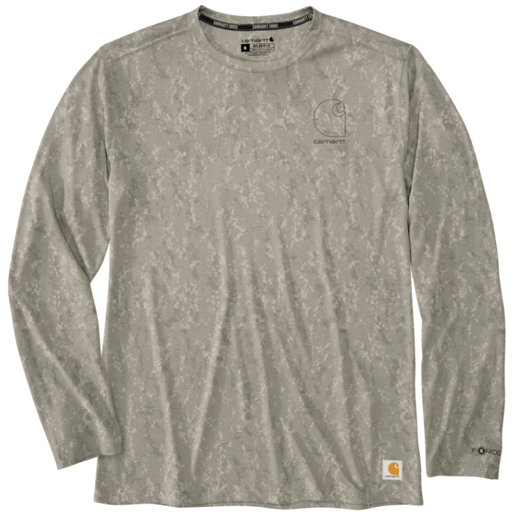Force Sun Relaxed Print LS T-shirt- Cobblestone Terrain Camo