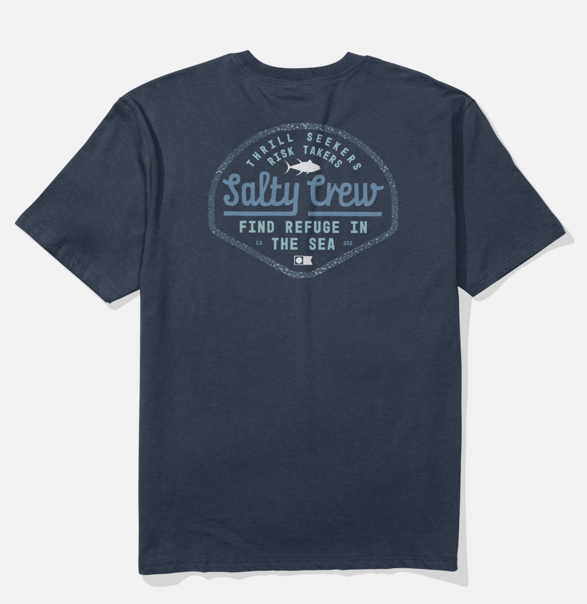 Border Fill Classic Tee- Navy