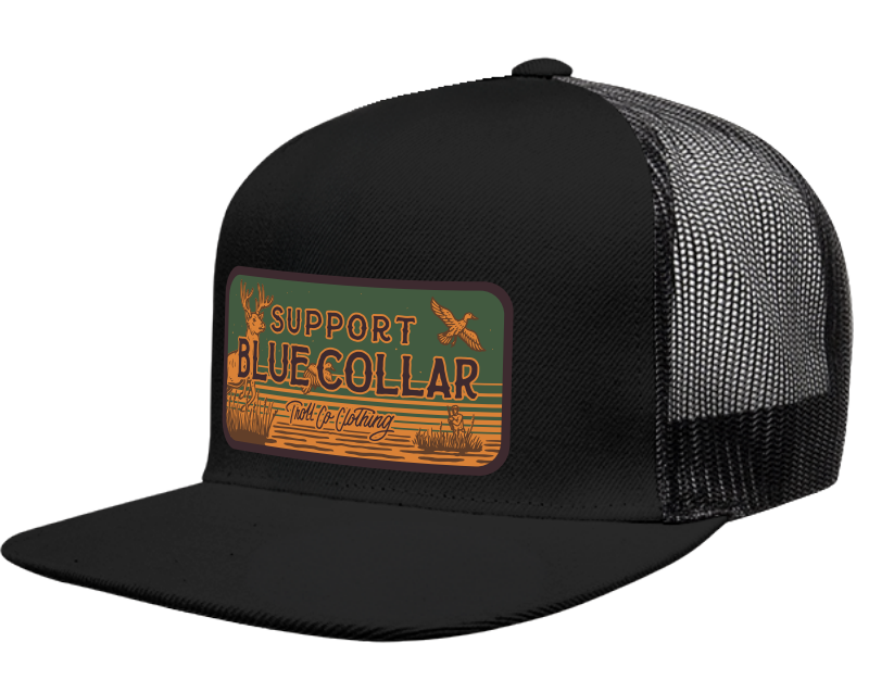 SBC Barricade Good Sport Flat Brim Trucker- Black