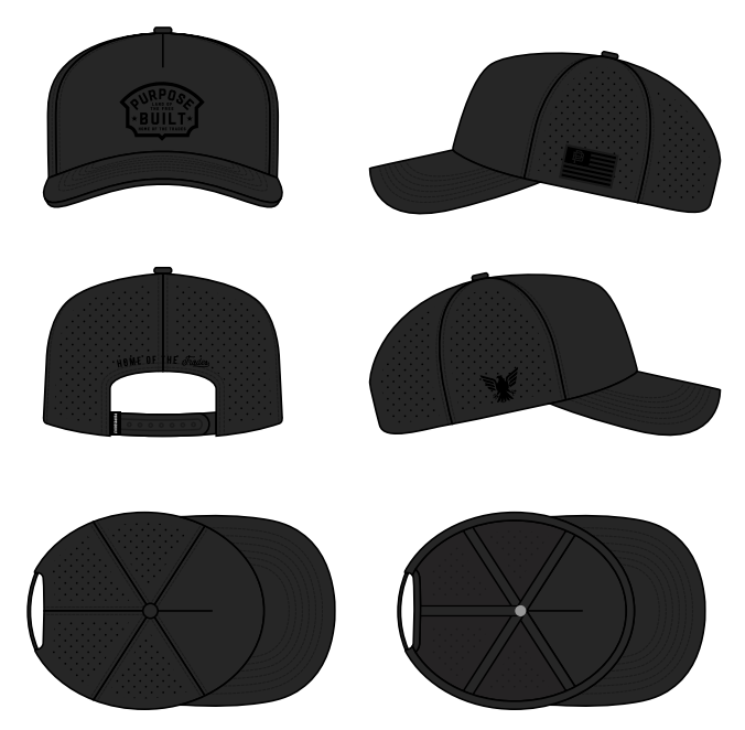 Cadillac Performance Curved Brim, Black