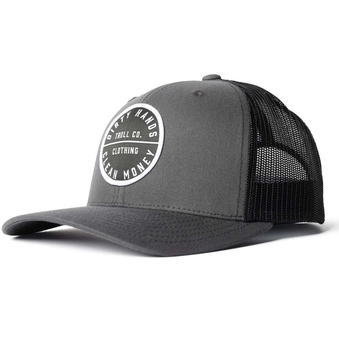 360 DHCM Curved Brim Hat: Charcoal - Troll Co. Clothing - Headwear