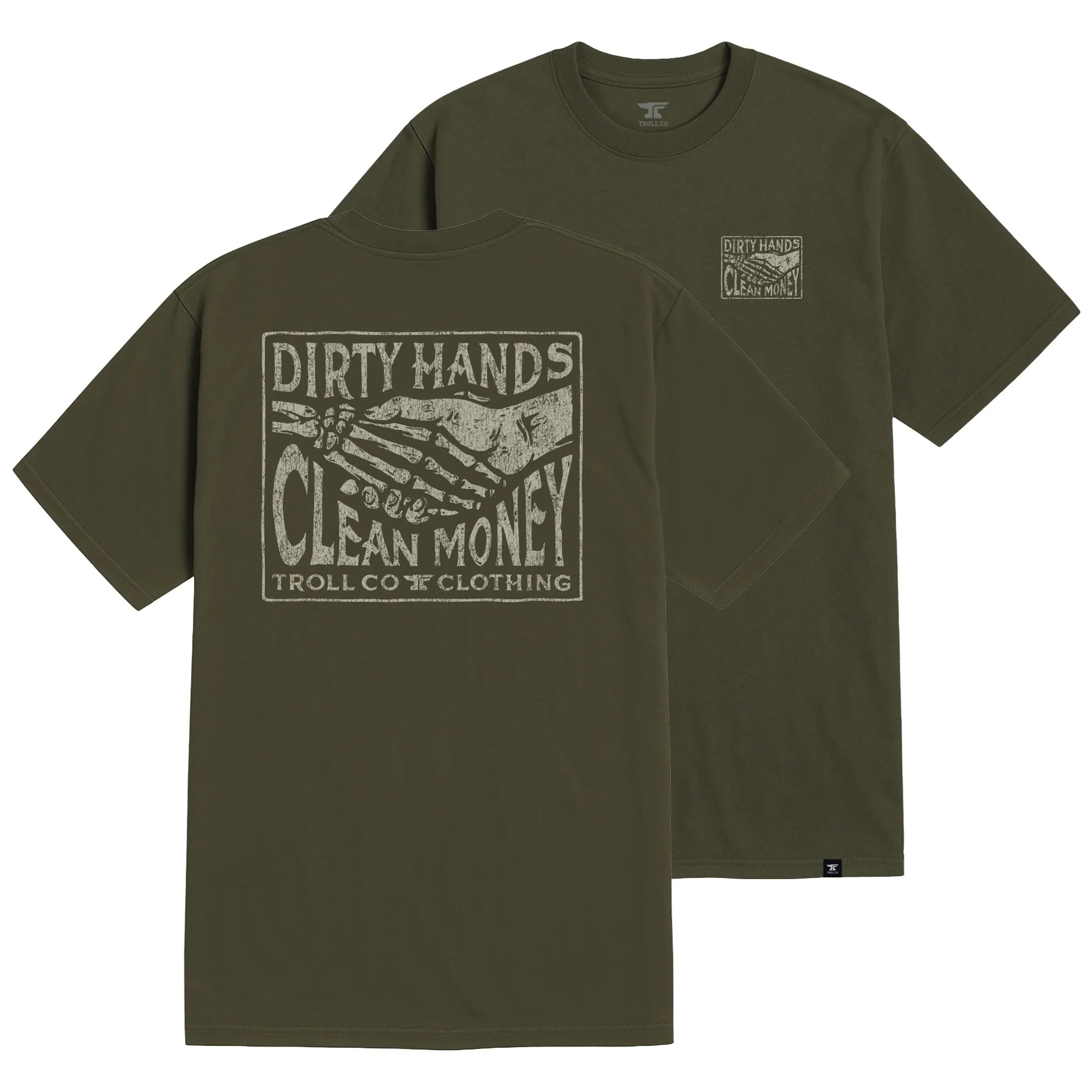 Haggler Box SS Tee- Military Green