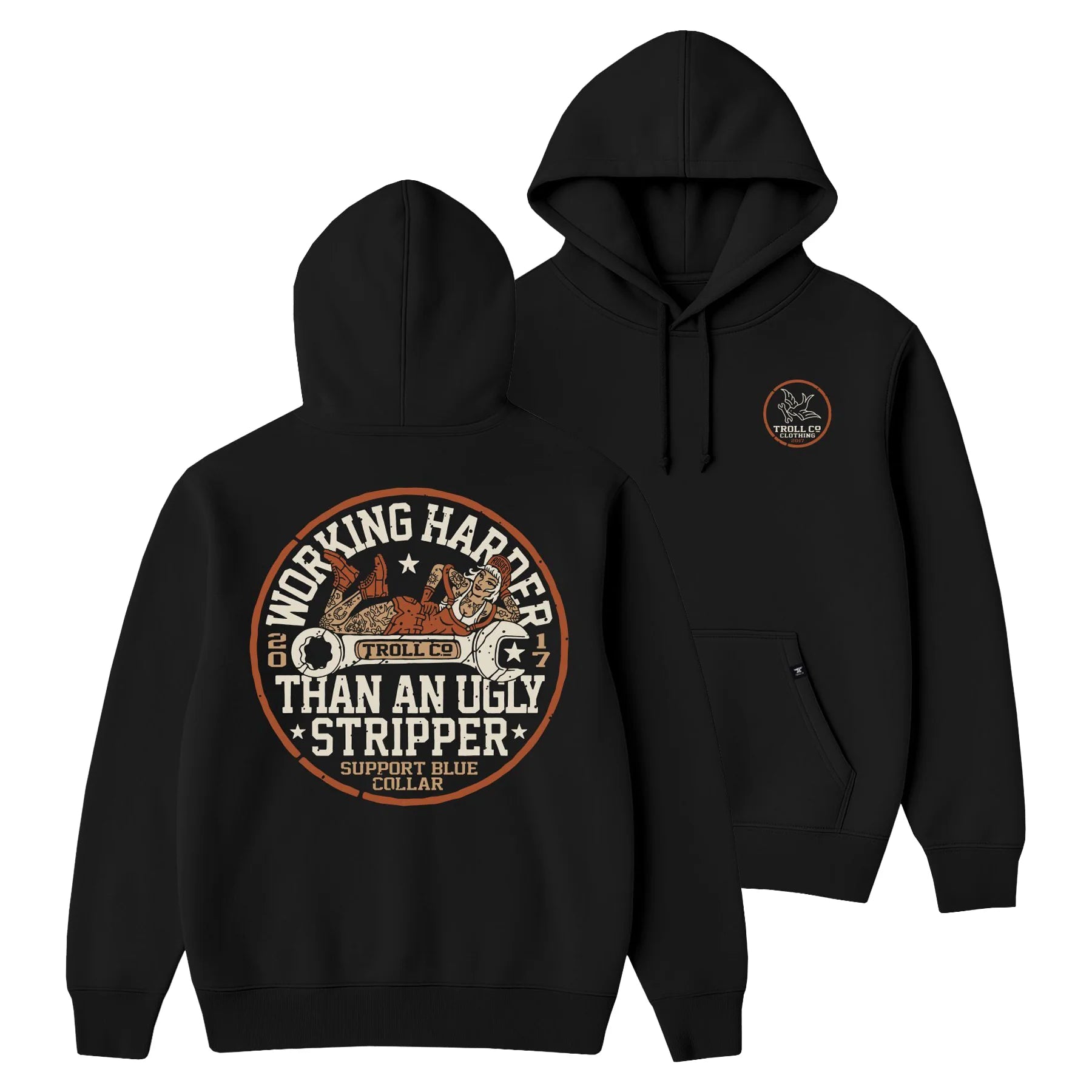 WHUS Poser Hoodie- Black