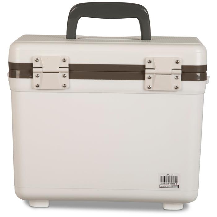 7.5 Quart Drybox / Cooler: Silver - -