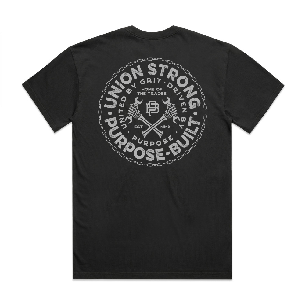 Union Strong HD Tee, Iron Ore