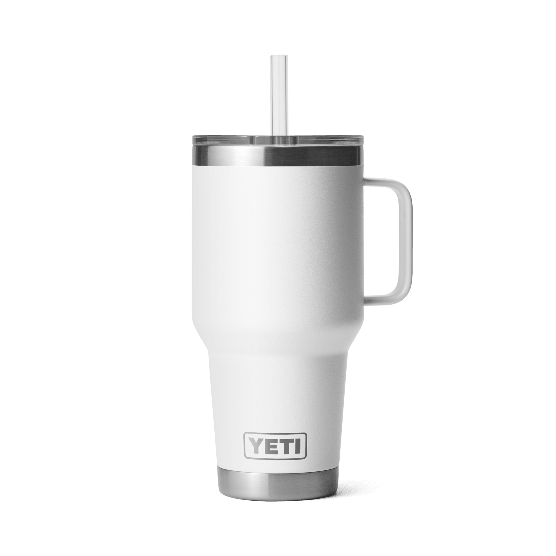 Rambler® 35 oz Mug w/Straw Lid - White - Purpose-Built / Home of the Trades