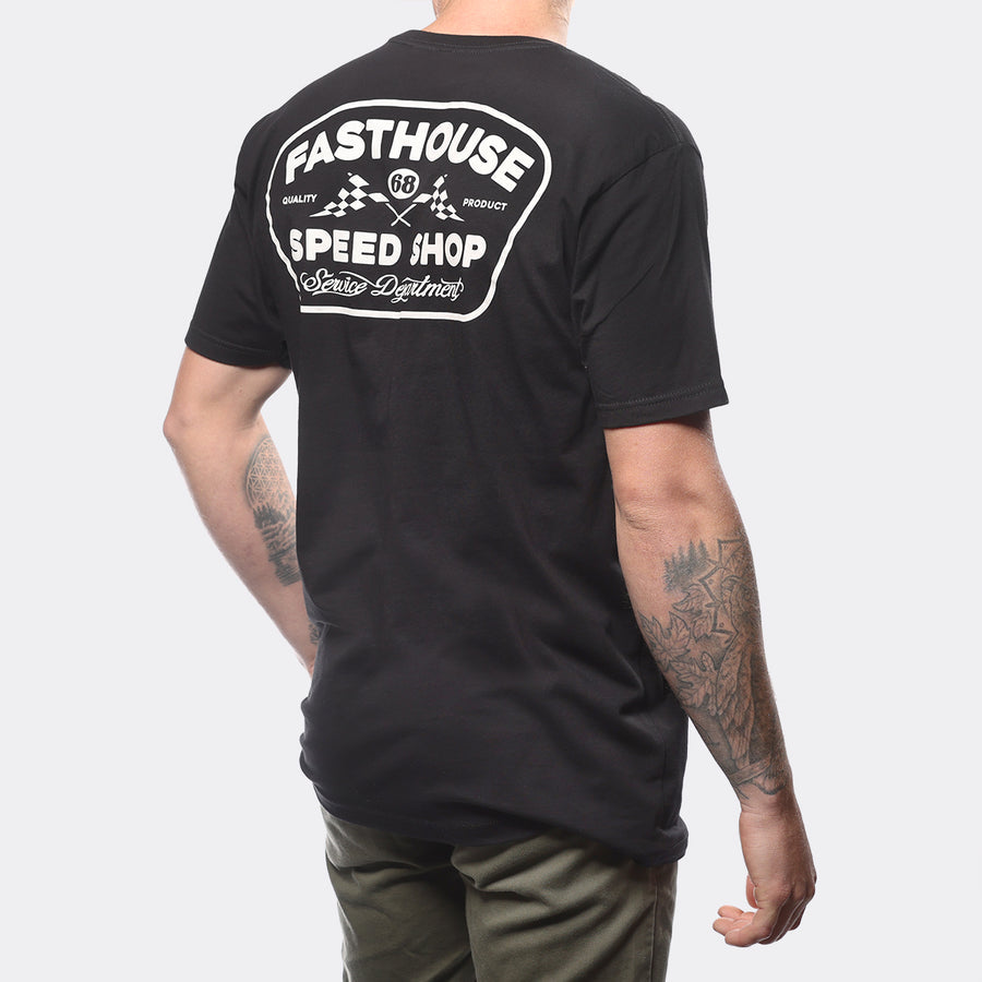 Wedged SS Tee - Black