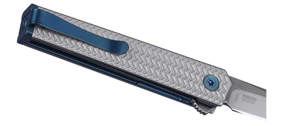 CEO Microflipper Drop Point- Silver