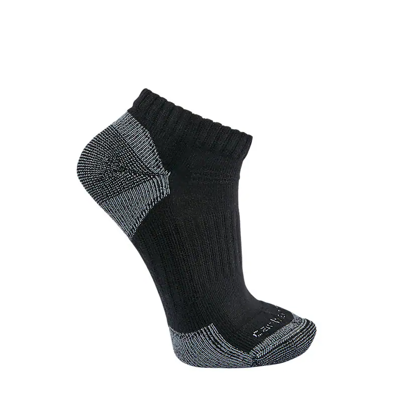Midweight Cotton Blend Low Cut Sock 3-pack - Black