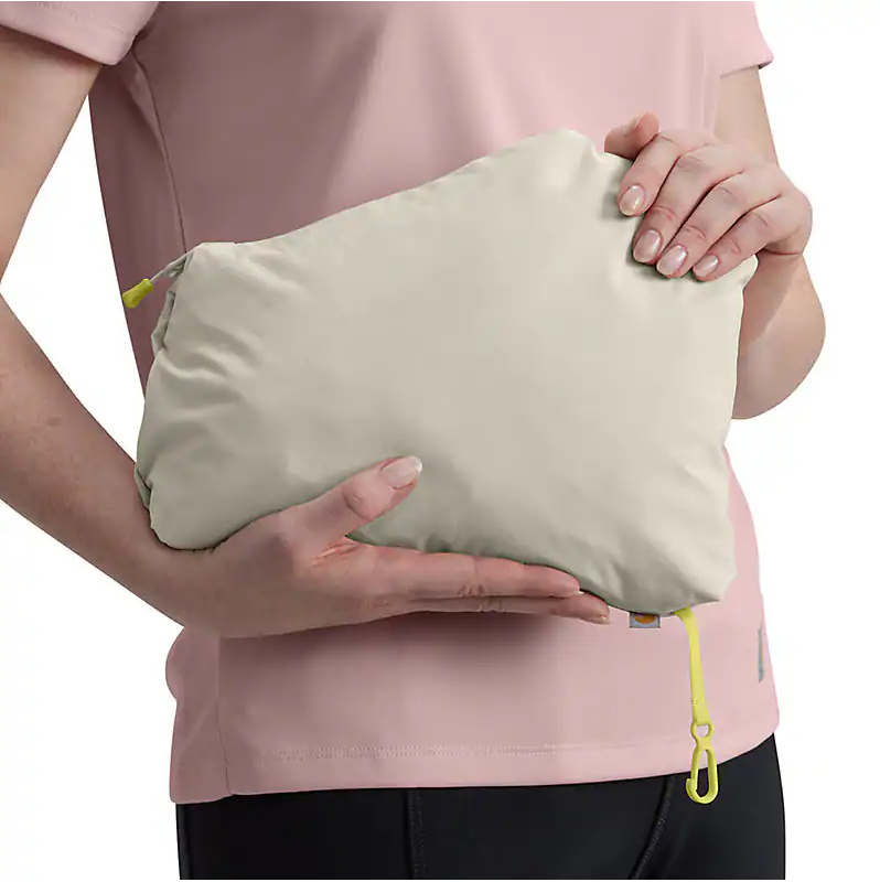 Women's Storm Defender® Loose Fit Lightweight Hooded Packable Jacket, Chalk