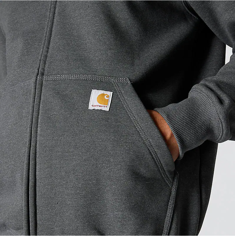 Rain Defender® Loose Fit Heavyweight Full-Zip Sweatshirt - Carbon Heather