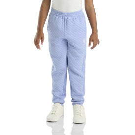 Youth Girls Quilted Jersey Logo Sweatpant - Pale Iris