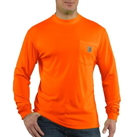 Force Color Enhanced Long Sleeve T-Shirt (Brite Orange) - Purpose-Built / Home of the Trades