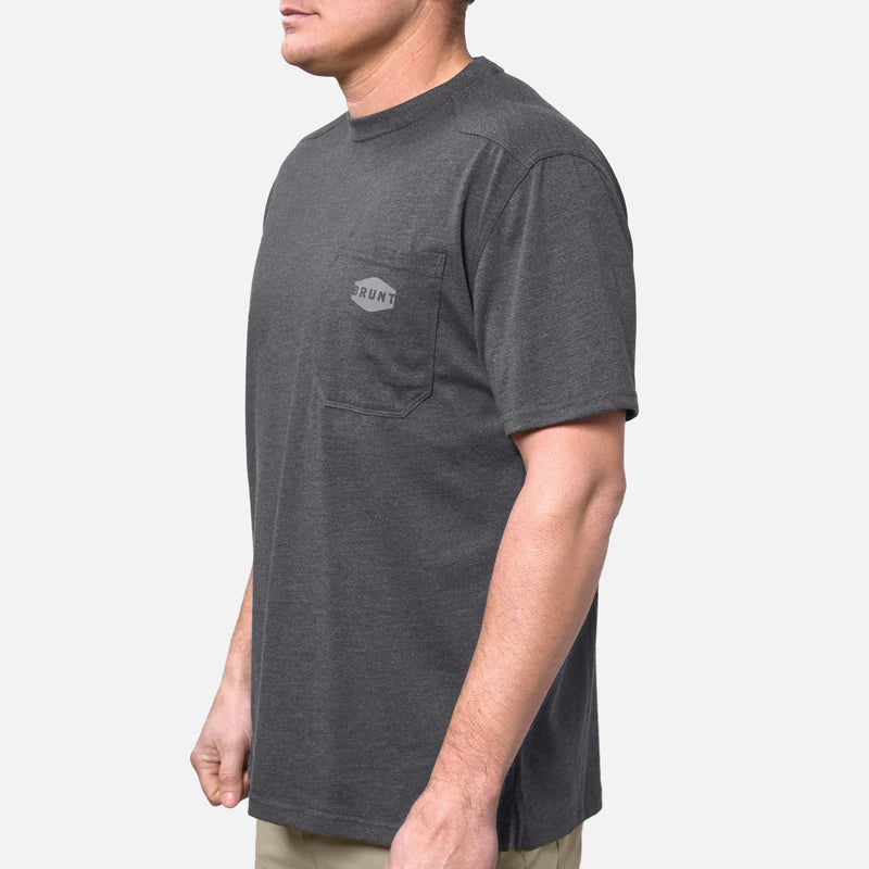 The Martin Pocket Tee- Dark Grey Heather