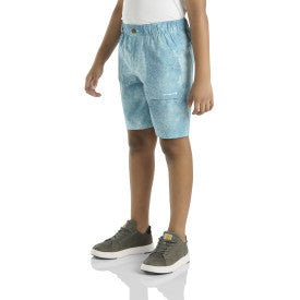 Youth Boys Carhartt LWD Cloud Camo Short - Real Teal