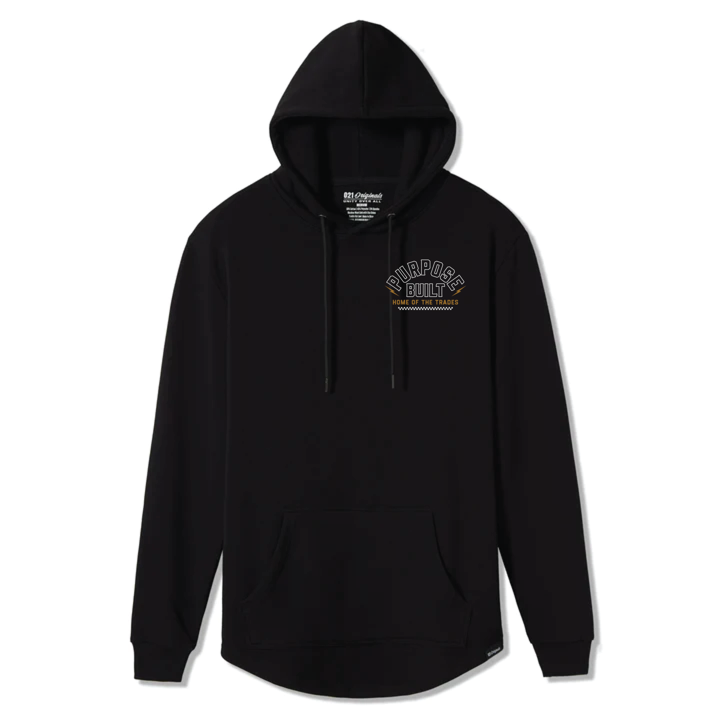 Purpose-Built Customs Hoodie, Drop Tail, Black