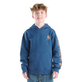 Youth Boys Long-Sleeve Graphic Sweatshirt - Dark Denim