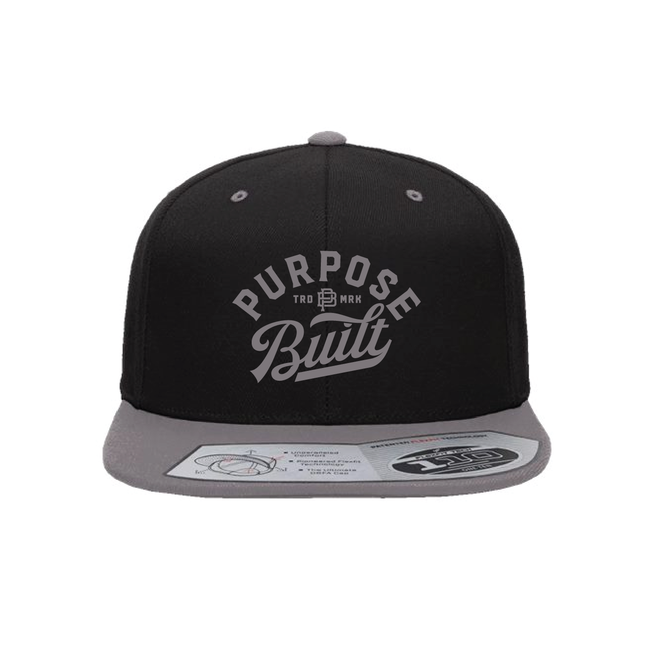 The Script Gameday Flexfit Snapback, Black & Grey