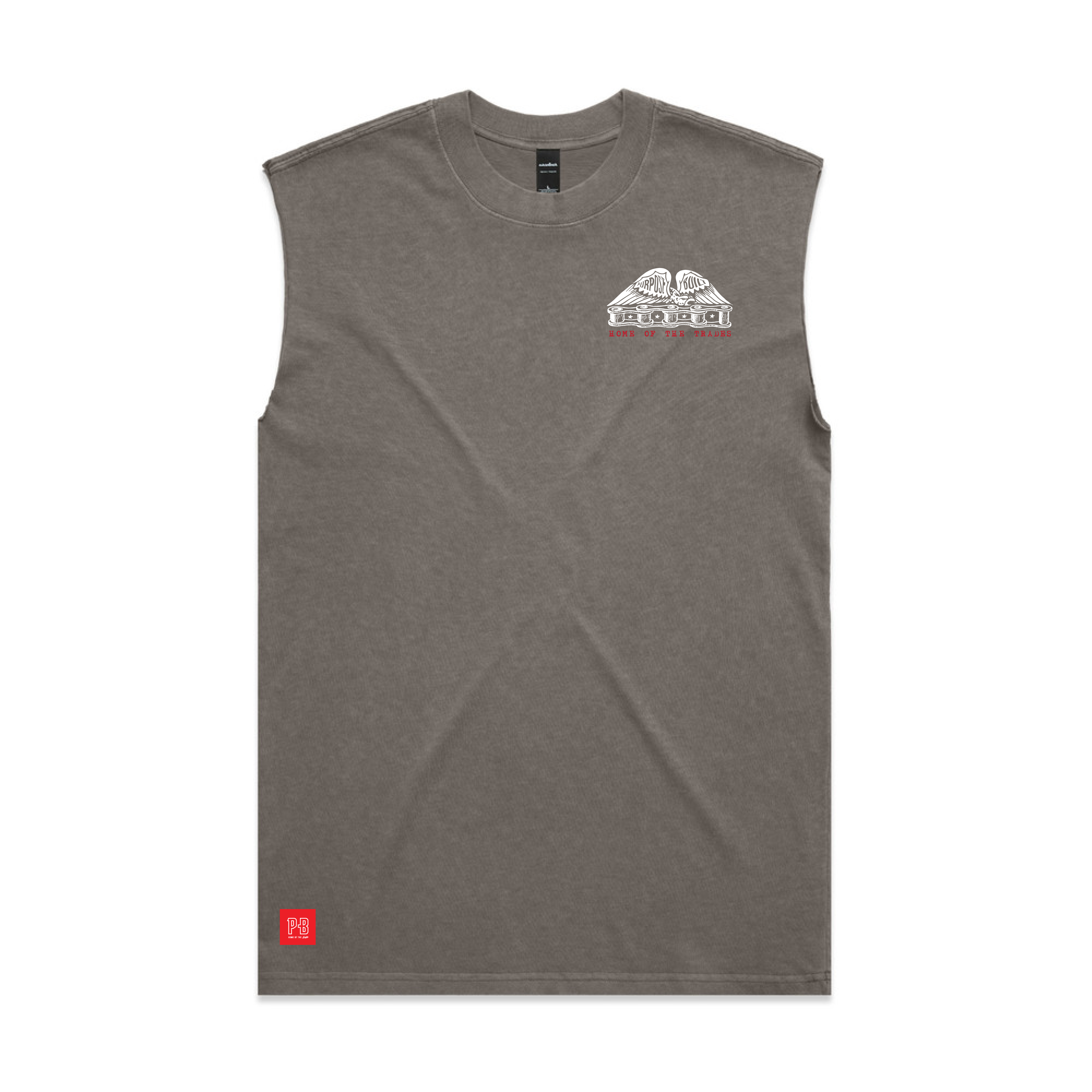 Chain of Labor, HD Muscle Tank, Faded Grey