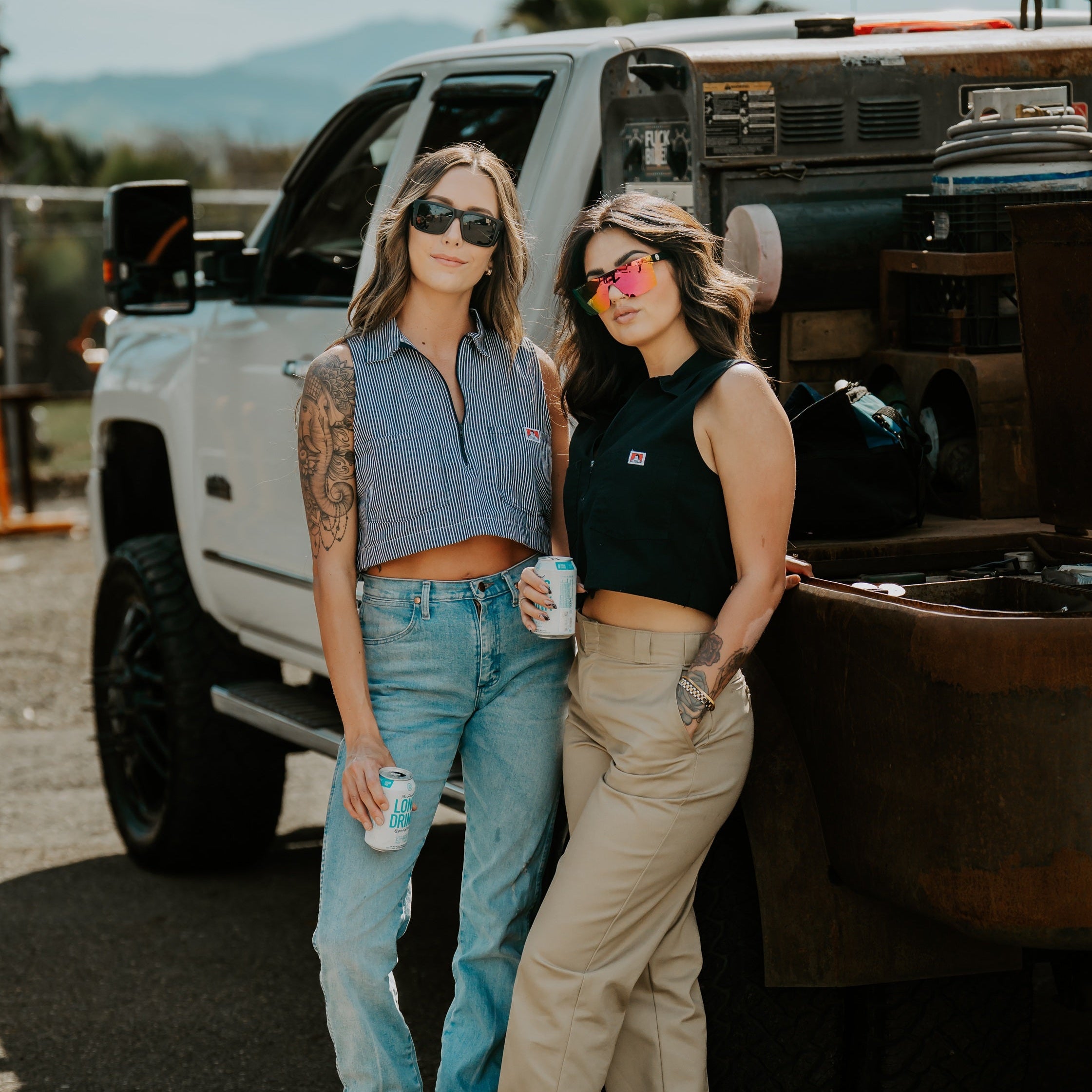 Ben Davis x Purpose-Built: Custom Women's Crop - Black Solid